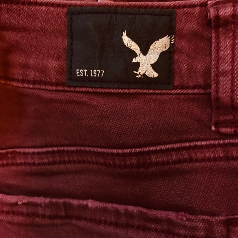 American Eagle Raw Hem Jeggins Crop - Picture 4 of 8
